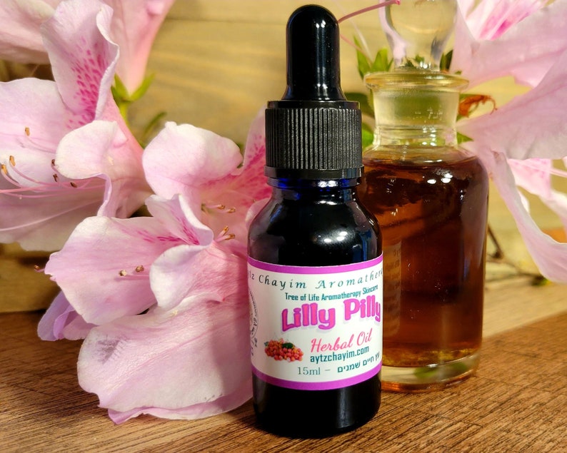 Blue Lilly Pilly Herbal Oil 15ml Known as Australian Lilly Pilly Syzygium oleosum EXTREMELY RARE. Artisan Handcrafted and Made in Israel image 1
