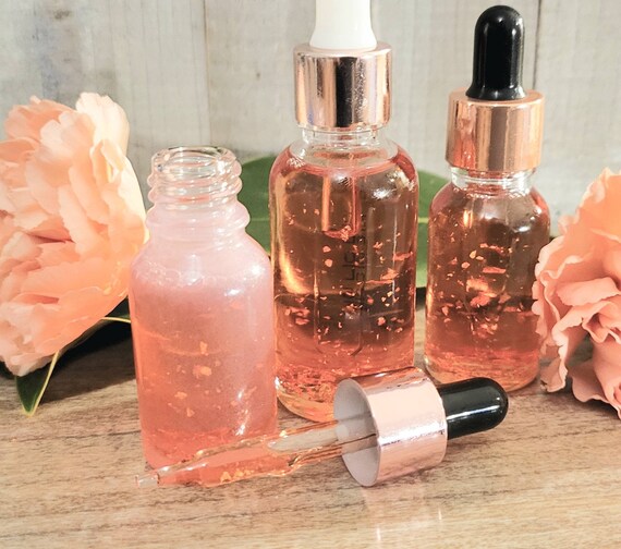 Rose Gold Oil Extra Hydrating®™ Serum 15ml, 10ml or 30ml size שמן זהב ורד  Rose Gold Seum®™ All Organic Plant Materials - Etsy France