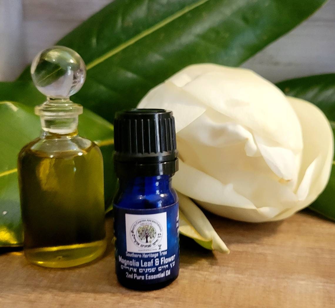 Southern Magnolia Leaf and Flower High Quality Essential Oil Heirloom Tree  2ml USA Extremely RARE 