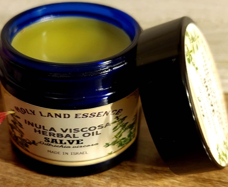 Inula Viscosa Balm/Salve 2oz Dittrichia viscosa is an extremely rare balm formula and ancient remedy Jobs Oil from the Land of Israel image 9