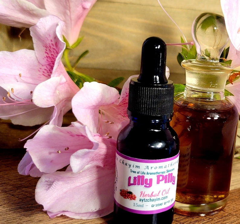 Blue Lilly Pilly Herbal Oil 15ml Known as Australian Lilly Pilly Syzygium oleosum EXTREMELY RARE. Artisan Handcrafted and Made in Israel image 7