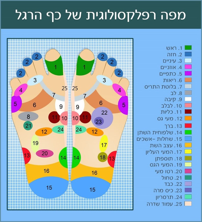 Essential Oil Reflexology Chart