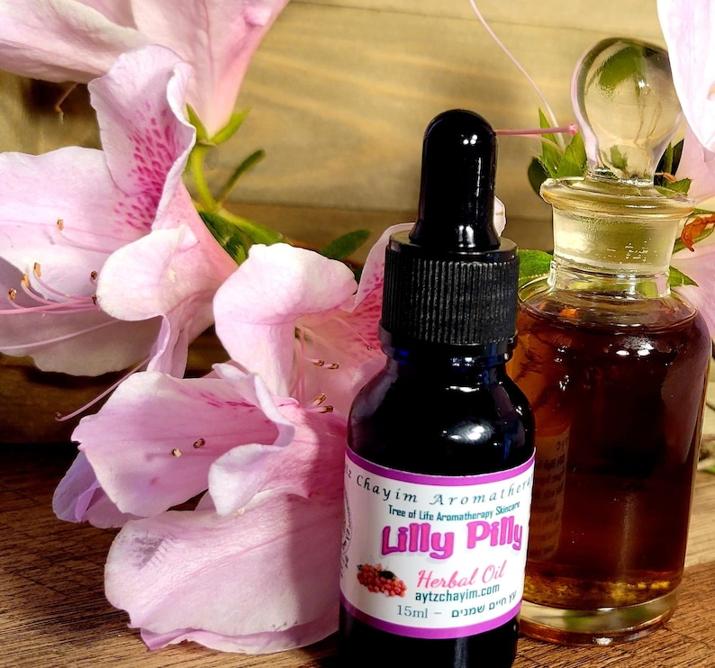 Blue Lilly Pilly Herbal Oil 15ml Known as Australian Lilly Pilly Syzygium oleosum EXTREMELY RARE. Artisan Handcrafted and Made in Israel image 2
