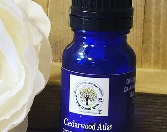 Cedarwood Organic High quality Essential Oil 5 ml (cedrus alantica)  ISRAEL ארז אטלס Aytz Chayim Aromatherapy Israel