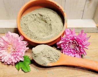 Dead Sea Clay Powder From the Holy Land of Israel 4oz Jar For Clay and Mud Facial Cleanser, Scrubs or Making Skincare Soaps.