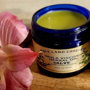 Inula Viscosa Balm/Salve 2oz Dittrichia viscosa is an extremely rare balm formula and ancient remedy Jobs Oil from the Land of Israel image 1