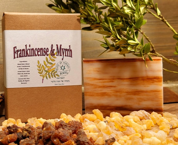 Frankincense and Myrrh Soap Made From Holy Land Charged Resins and  Ingredients. 