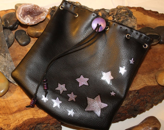 Featured listing image: Pouch Full of Stars - Dice Bag of Holding - Free d20