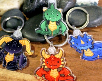 Cute Dragon Keychain