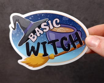 Basic Witch - Waterproof Vinyl Sticker