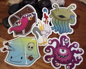 Classic Monster Mix Pack - Vinyl Sticker - Cute RPG Monters