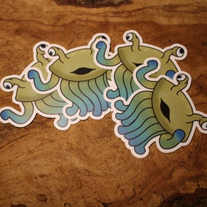 Dnd Sticker Flumph Waterproof Vinyl Stickers - Etsy