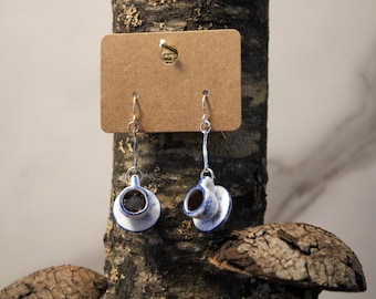 Teacup Earrings - miniature ceramic teacups