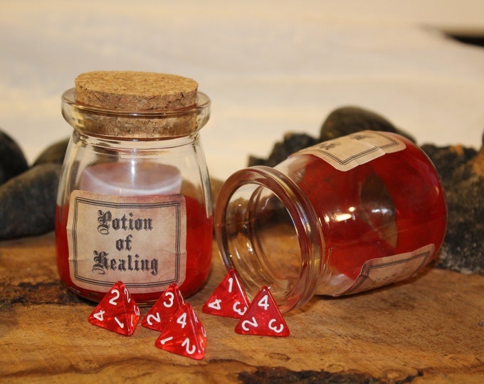 Featured listing image: Potion of Healing - D4 dice jar