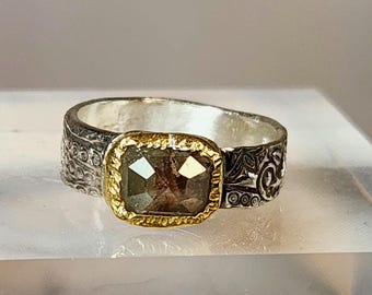 2.25 Carat Rose Cut Diamond Ring