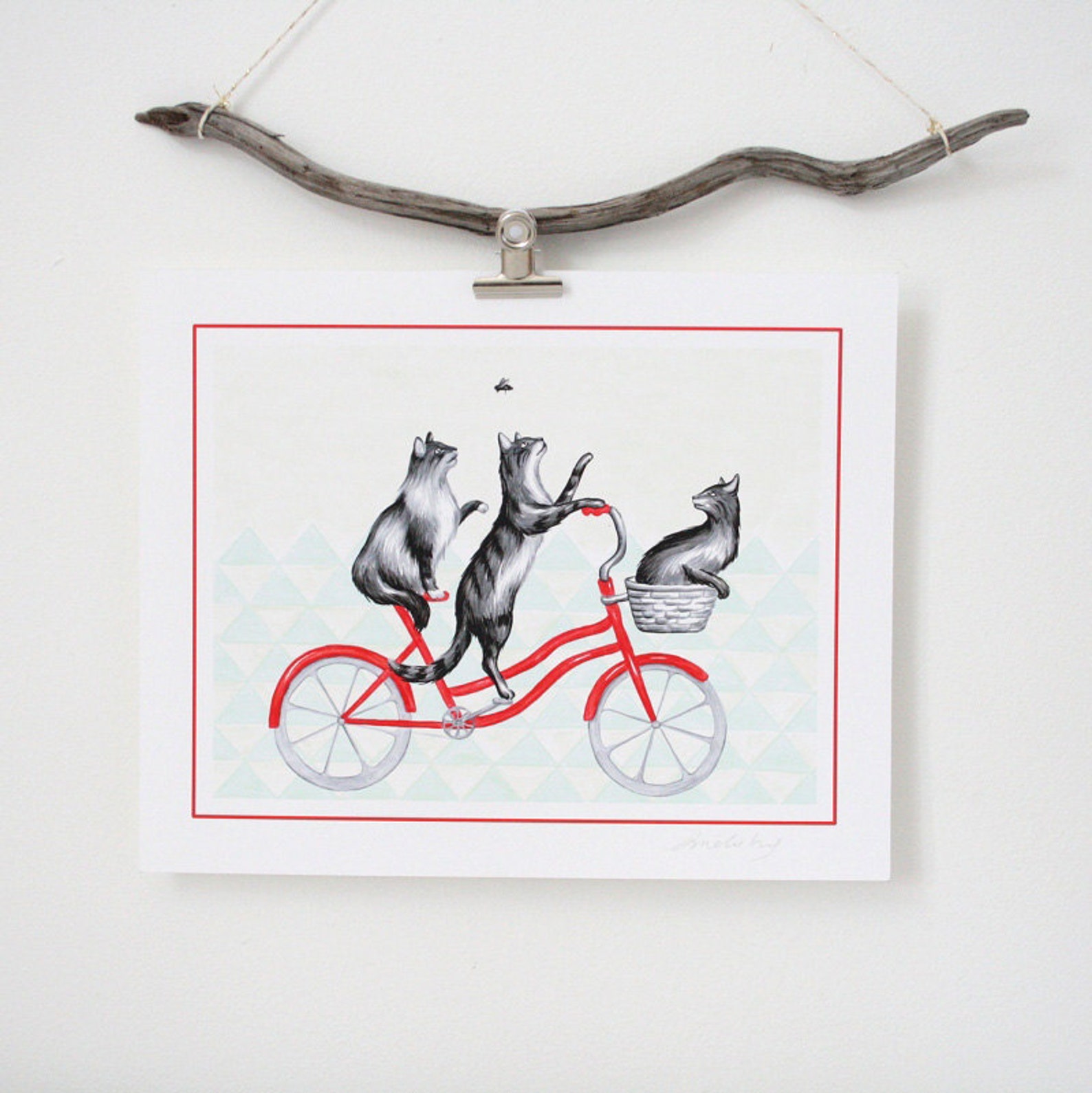 Cat Art Print Cat Illustration Cat Decoration Cats on - Etsy Canada