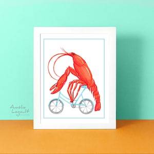 Lobster on a bicycle, Poster