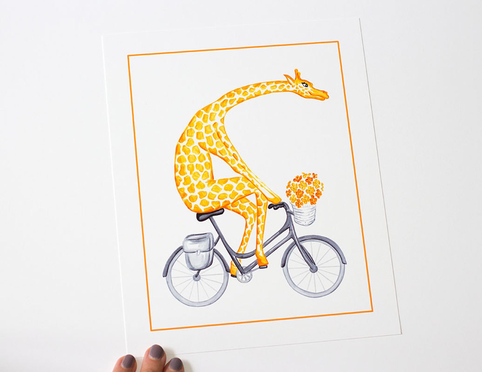 giraffe bicycle