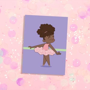 Little Drea the Ballerina - Greeting Card