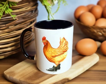 Hen wearing Converse Mug