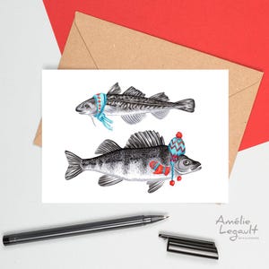 Poisson d'hiver Carte de vœux