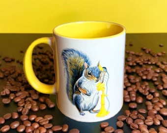 Squirrel on the Phone Mug