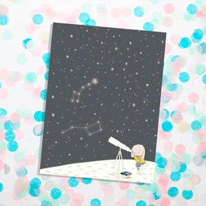 Clever Rabbits - Ciel nocturne - Carte de voeux