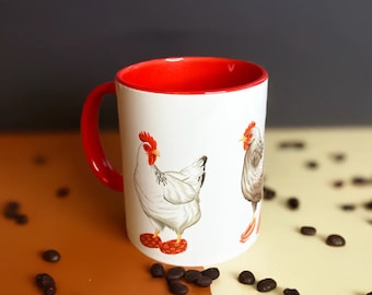 Tasse Poules en chassettes de Phentex