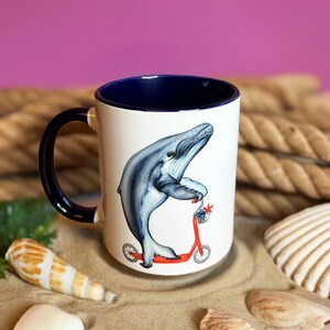 Mug Baleine en trottinette