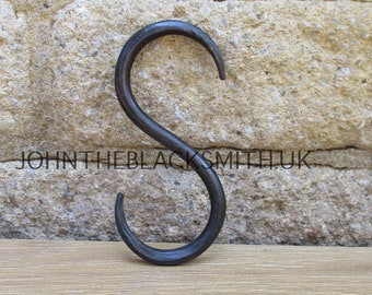 Medium Hand forged S hook, Kitchen, Display, Hooks, Hand forged in the U.K.