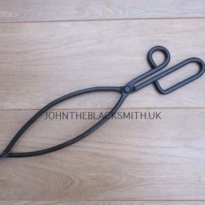 Hand Forged Fire Tongs For Wood Burning Stoves and Open Fires Made In The UK