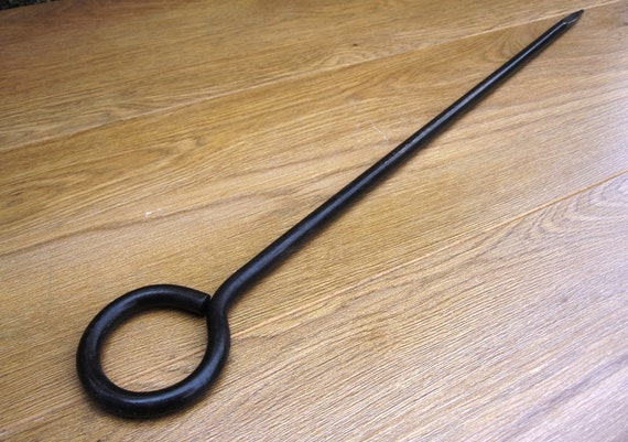 Large forged /'S/' Hook ~ Butchers ~ campfire ~ Wrought Iron~ Blacksmith UK made