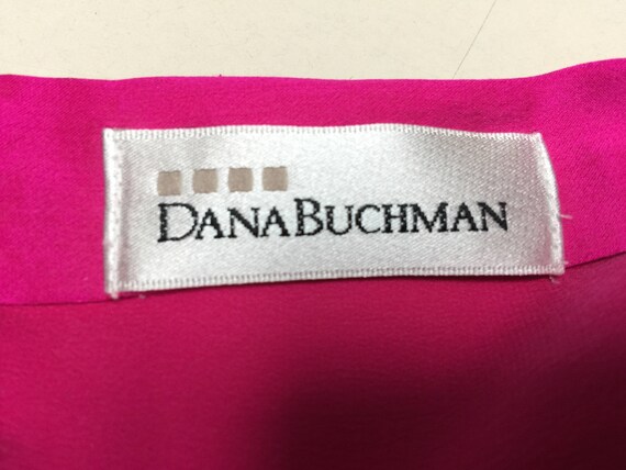 Vintage Fuchsia Dana Bachman Silk Blouse - image 6