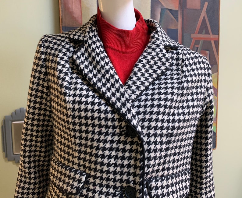 Vintage 1960s Mod Two-piece Houndstooth Suit - Etsy