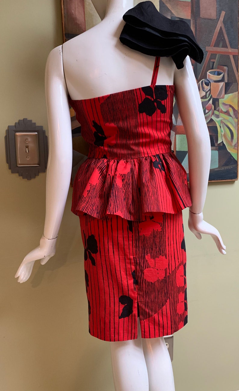 Vintage Bill Blass Collection lll Designer Cocktail Dress Couture Small image 5