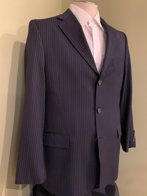 Vintage Hart Schaffner Marx Pinstriped Suit - Nor… - image 1