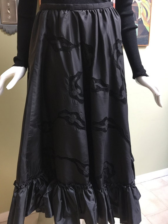Gorgeous Vintage 50s Silk Taffeta Designer Circle