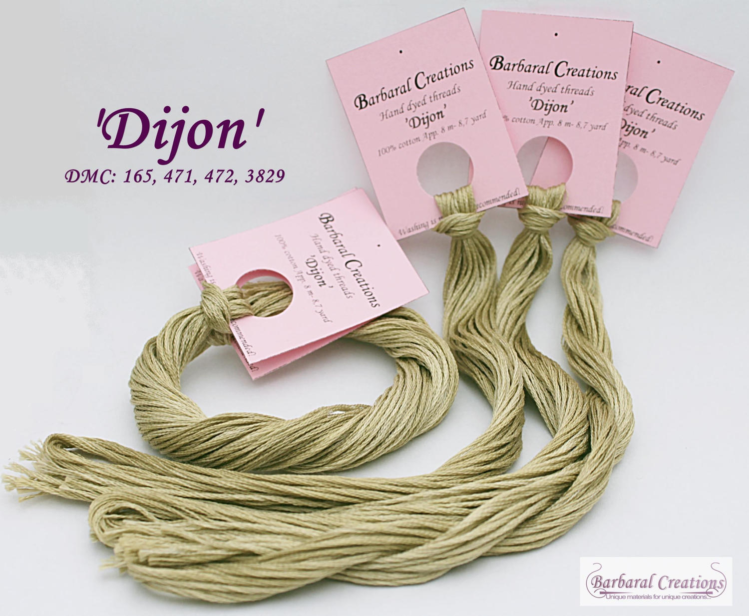 Hand dyed cotton thread for cross stitch point de croix Etsy