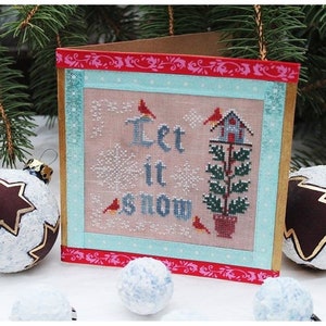 Let it snow -  PDF - cross stitch pattern