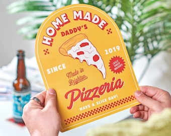 Personalised Metal Pizza Sign