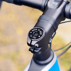 Personalised Date Bike Headset Cap For Cyclists image 1