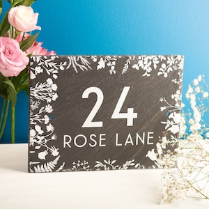 Personalised House Slate Sign