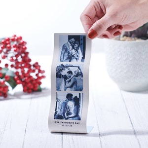 Personalised Mini Metal Wedding Photo Reel Print