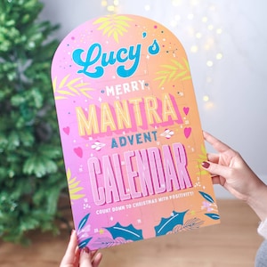 Calendrier de l'Avent personnalisé joyeux mantras