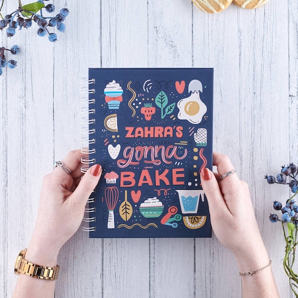 Personalised Baking Recipe Notebook