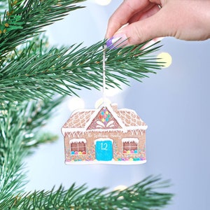 Personalised Family Gingerbread Bungalow Decoration