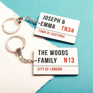 Personalised Street Sign Keyring