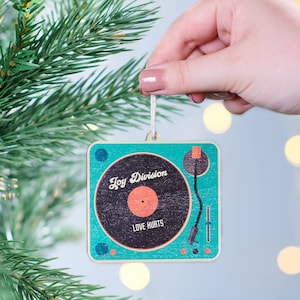 Personalised Retro Music Christmas Tree Decoration