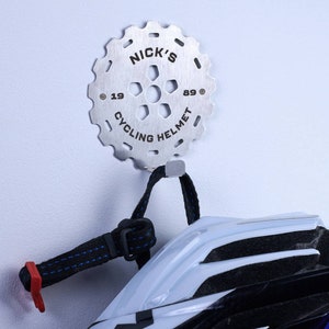 Personalised Cycling Helmet Hook