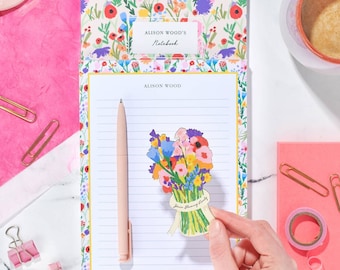 Personalised Floral Stationary Pack